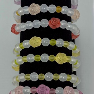 Color Changing Floral Handmade Beaded Bracelets – UV & Sunlight Reactive Handmade Jewelry