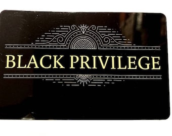 Tarjeta de identificación Black Privilege: compre 2 y obtenga 1 GRATIS