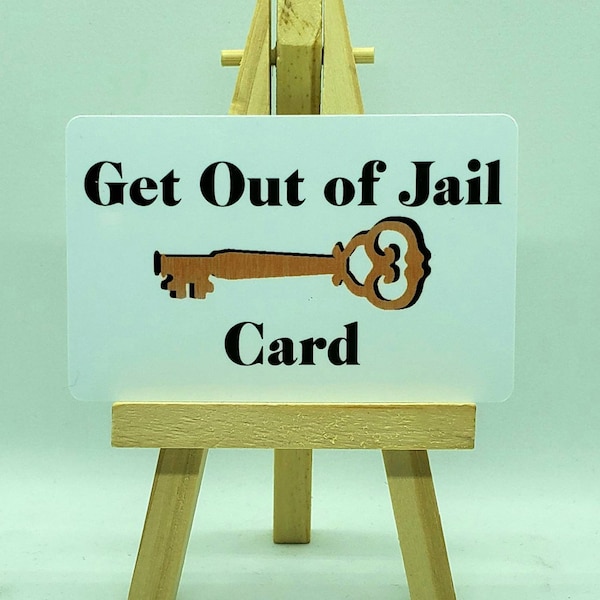 Get Out of Jail Card 3.99 - Buy 2 get 1 FREE! Free Shipping #getoutofjailcard