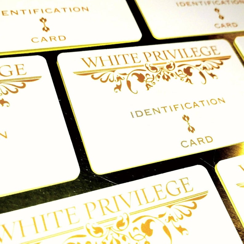 White Privilege I.D.® Card. 4.99 Order Today Extra Benefits | Etsy