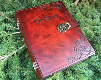 Handmade Leather Photo Album Scrapbook CUSTOMIZED PHOTO ARMOR