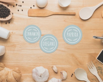 Moderne Spice Etiketten, Robin Ei blau Spice Speisekammer