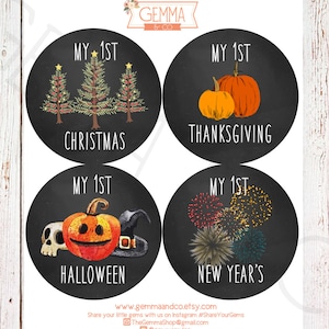 My First Fall and Winter Baby Holiday Sticker Set