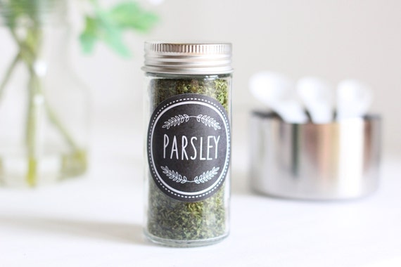 Modern Spice Labels, Chalkboard Labels