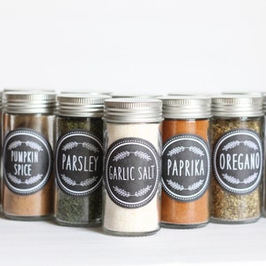 modern spice labels chalkboard labels etsy