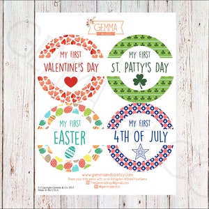 Spring and Summer Holiday Sticker Set
