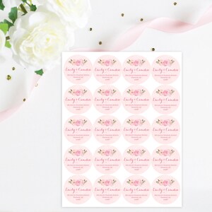 Wedding Bridal Shower Return Address Label Sticker Set Modern Classy ...