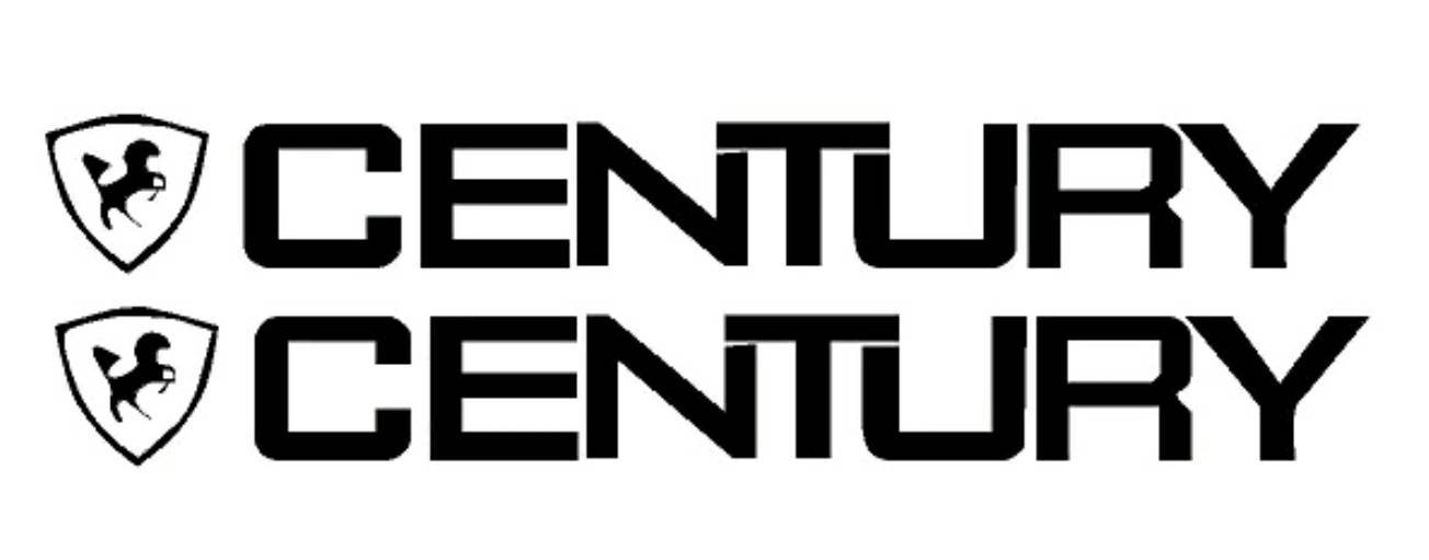 Pair of 3.5x28 Century boat hull vinyl decals. Etsy