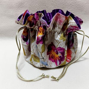 Jewelry Travel Tote, Jewelry Pouch, Unique Gift Bag, Wedding Proposal idea, Fabric Jewelry Bag, Jewelry Holder, Mother&#39;s Day, FREE shipping
