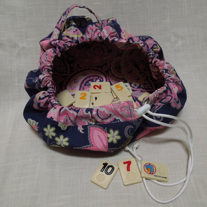 Drawstring Makeup Travel Bag Circle Cosmetic bag Makeup Etsy