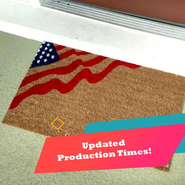 Mat American Flag Etsy