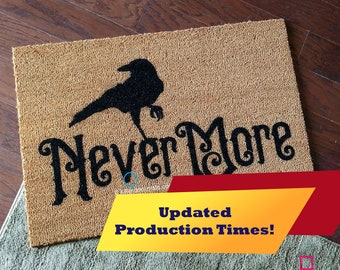 The Raven Nevermore Edgar Allan Poe Welcome Door Mat by Killer Doormats