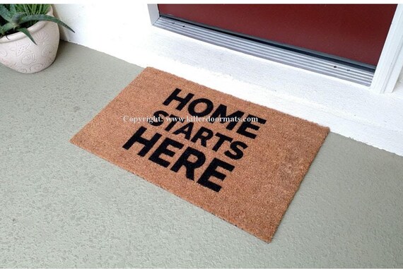 you must be lost Custom Hand Painted Welcome Doormat by Killer Doormats If you/'re here
