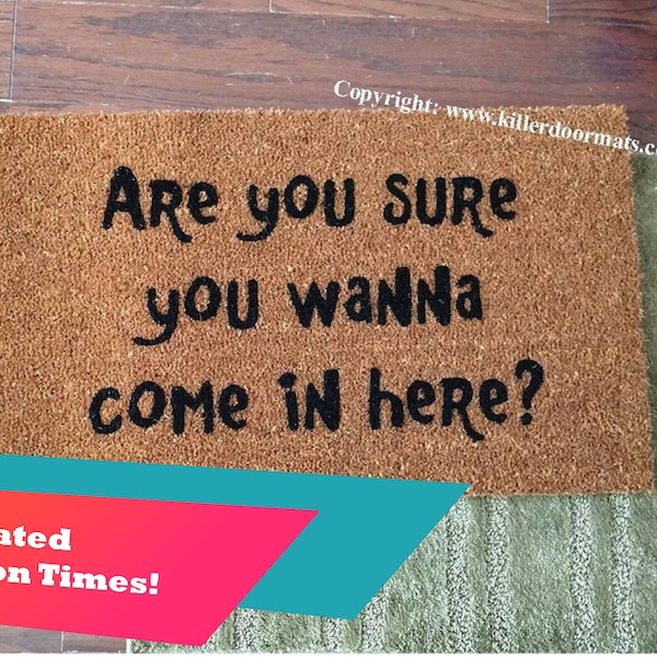 Come as You Are Doormat Etsy
