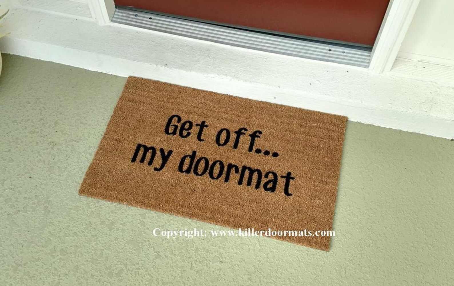 Get Off...my Doormat Custom Handpainted Funny Doormat Etsy