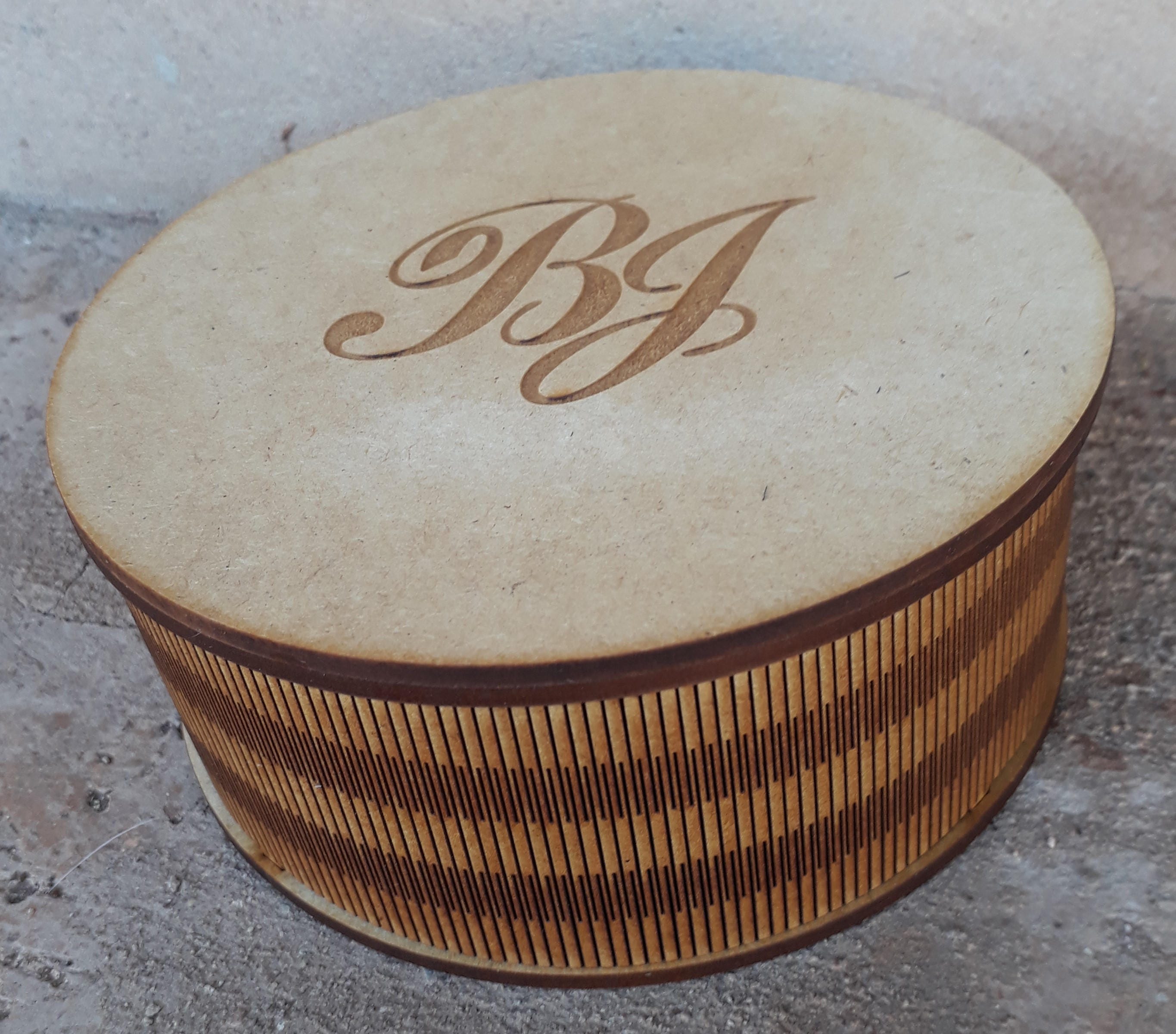 Round Box Laser Cut Digital File 142mm Diameter Etsy