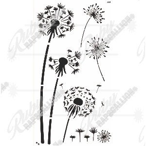 Stencil 140 Dandelion digital download