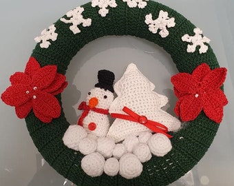 Crochet Porte Couronne Noël Flocon De Neige Doré - Support Décoration Porte D'entrée - Pour Couronnes, Guirlandes, écharpes