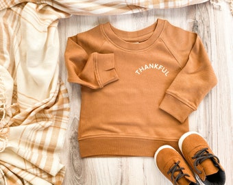 Ginger Thankful Crewneck - toddler boys - thanksgiving outfit - fall outfit for girl