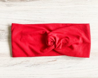 Twist Headband - Women’s Headband - Yoga Headband - Soft Women’s Headband-Nurse Headband-Baby Headband - Girls Headband - Red Headband