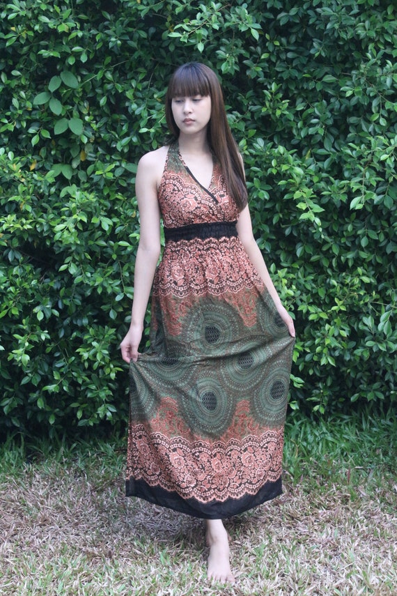 bohemian dresses etsy