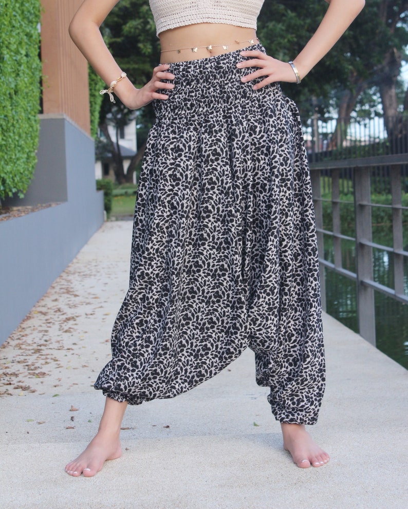 XL2XL Women Harem Pants Boho Clothing Drop Crotch Baggy Pants Etsy