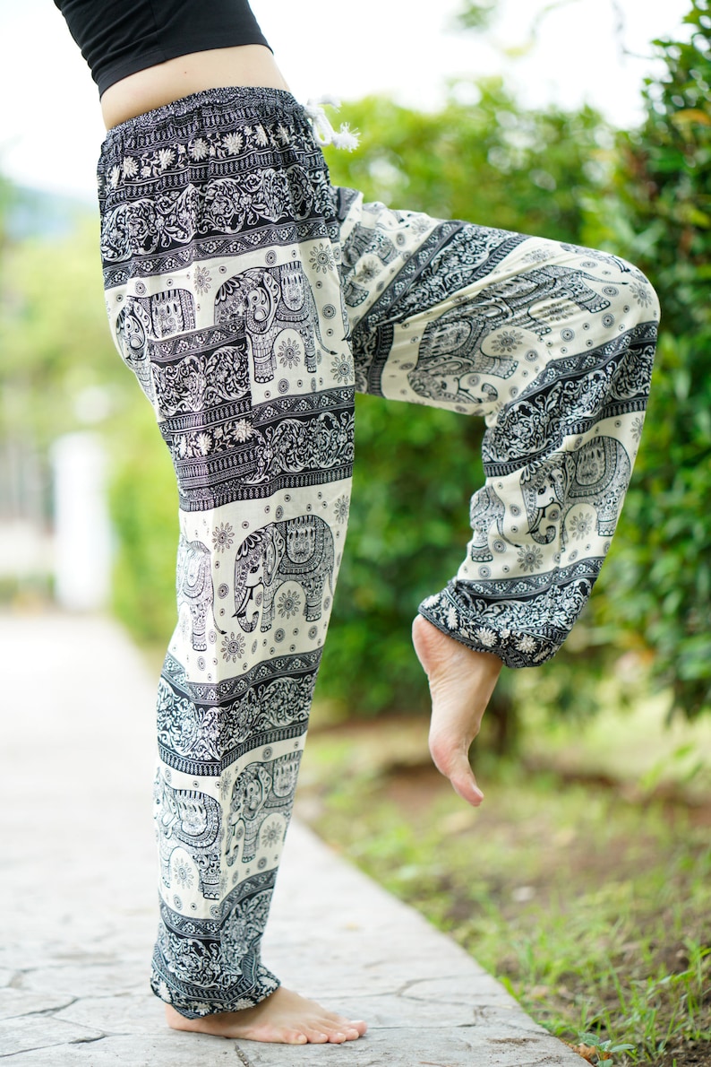 Hippie Pants Harem Pants Yoga Pants Boho Chic Bohemian Etsy