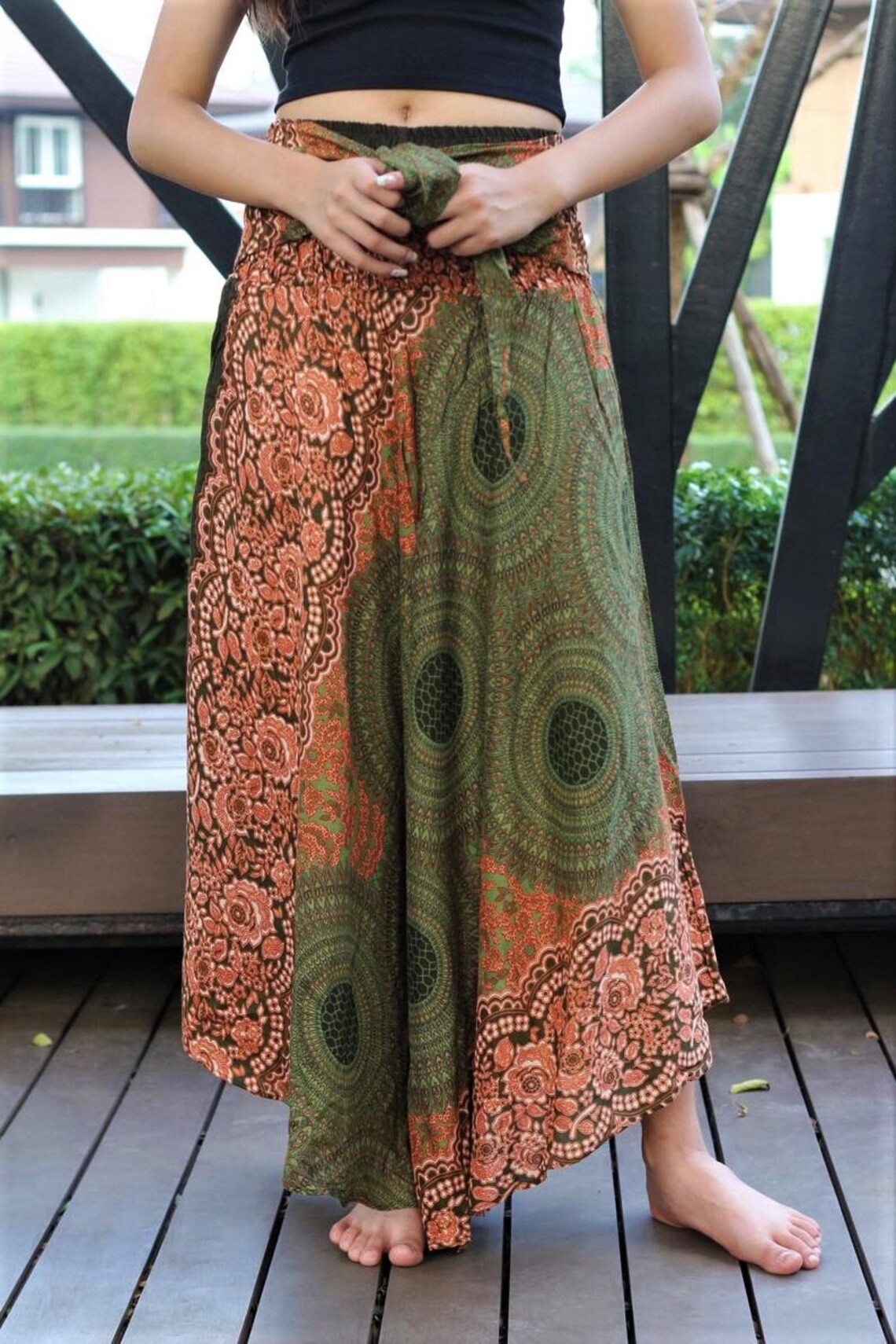 maxi bohemian skirt