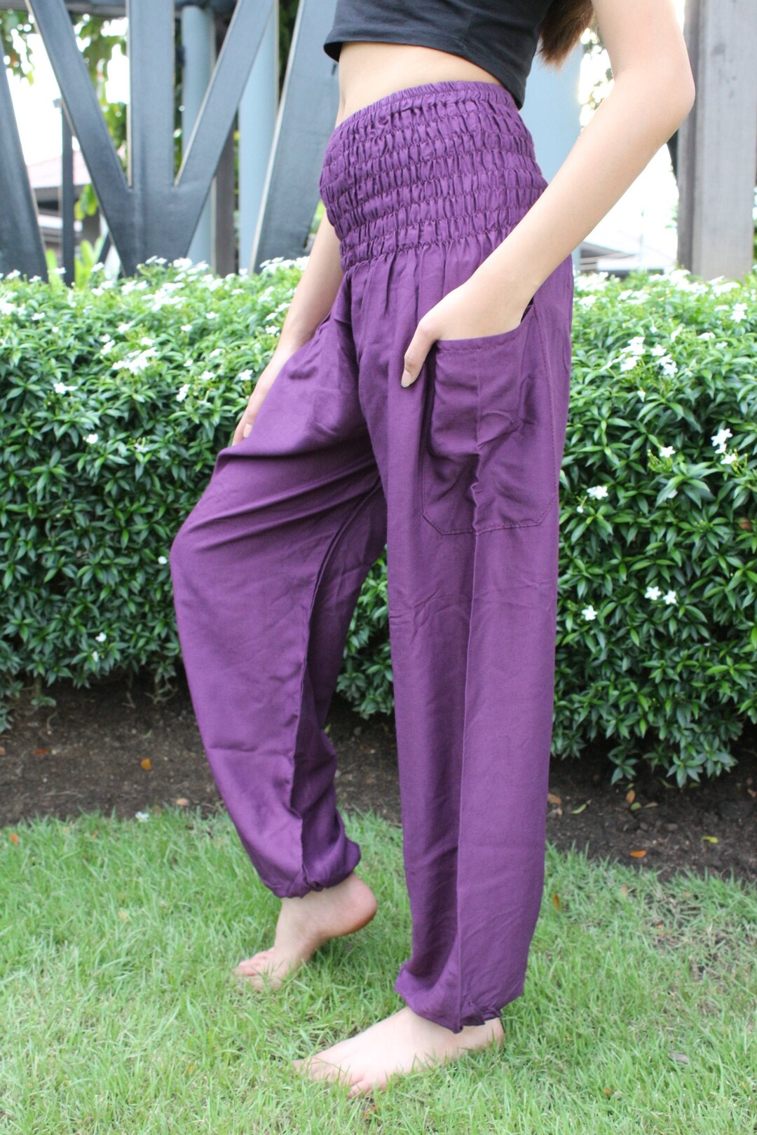Harem Pants Yoga Wear Yoga Clothing Lounge Pants Classic Etsy