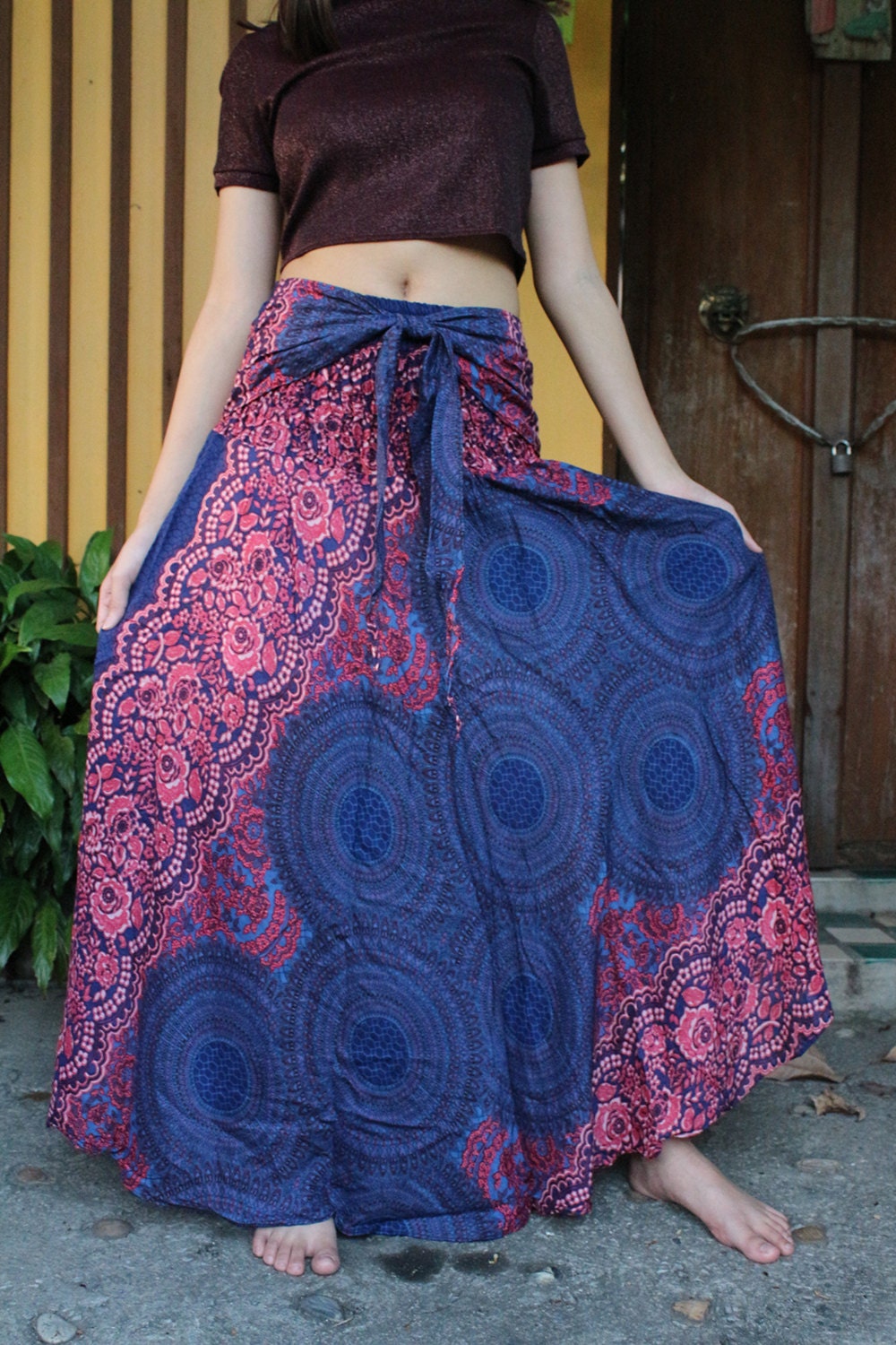 Breezy Boho Maxi Skirt Bohemian Clothing Gypsystyle Boho Chic - Etsy