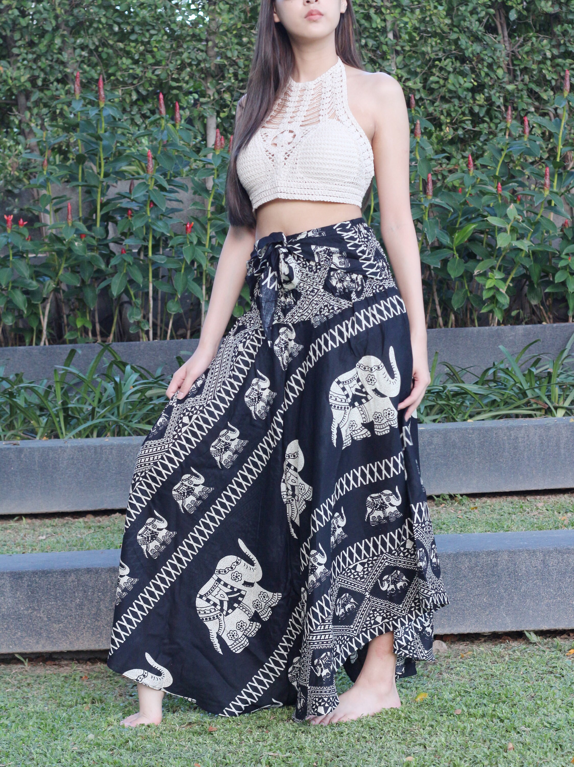 Gypsy Skirt Maxi Skirt Long Skirt Beach Wear Floor Length Etsy