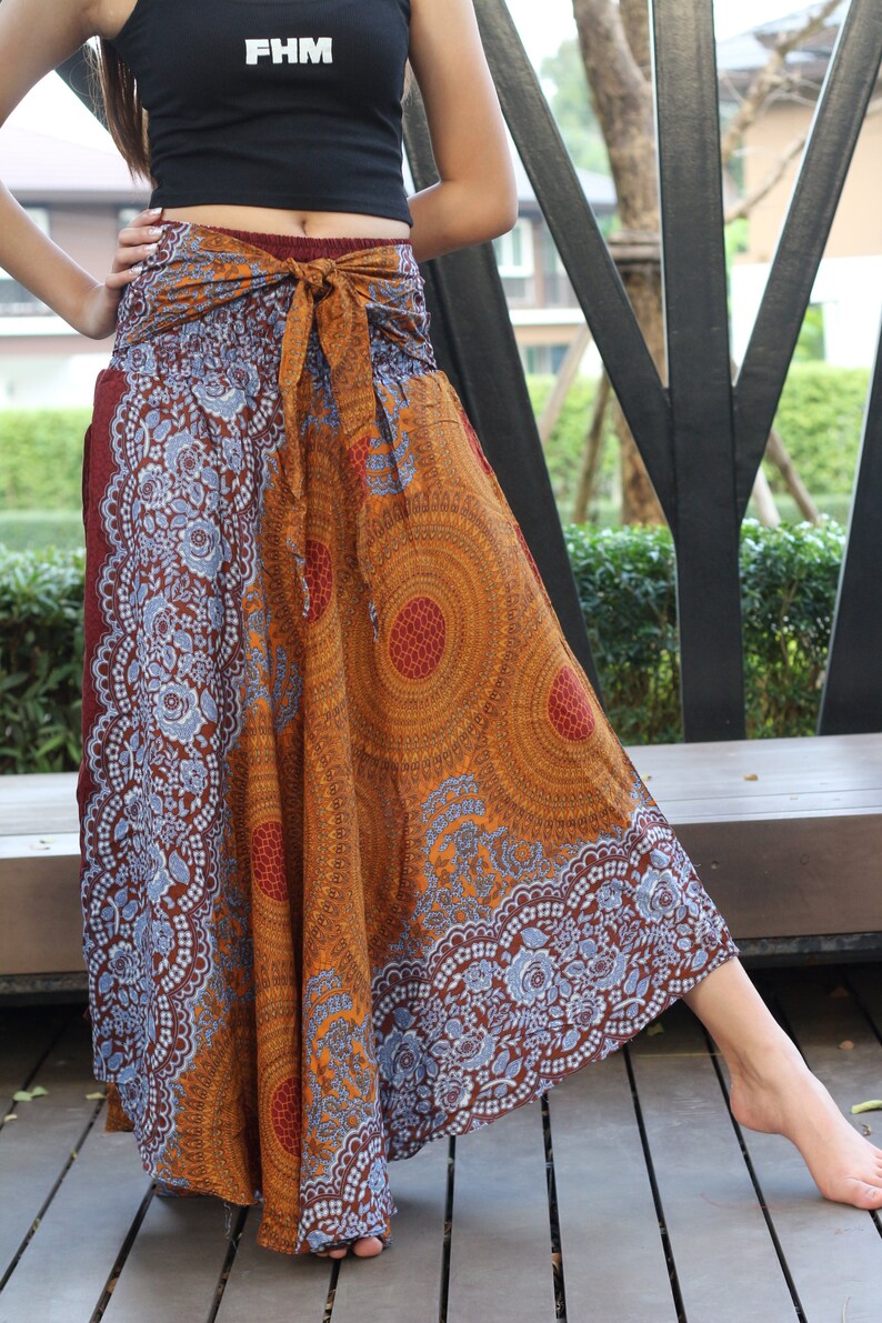 boho gypsy maxi skirt