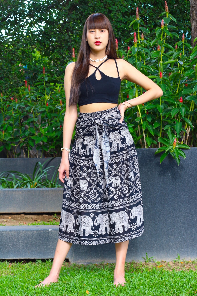 Midi Skirt Long Skirt Boho Skirt Bohemian Skirt Dresses Hippie Etsy