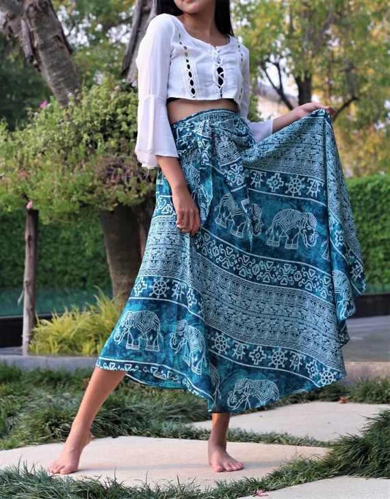 beach boho skirt