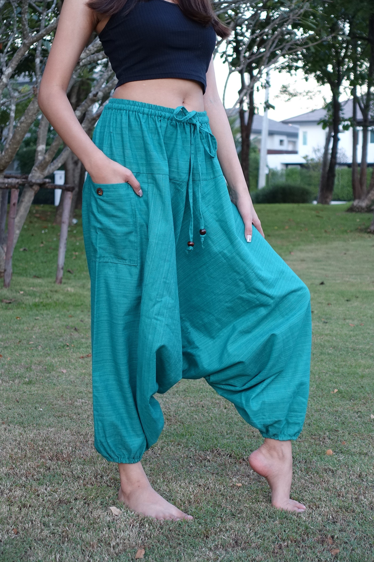 XL2XL Plus Size Baggy Pants Harem Pants Women Drop Crotch Etsy