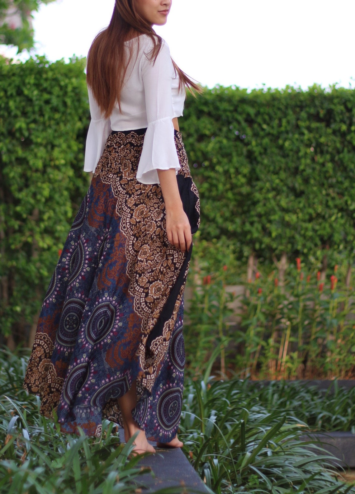 Bohemian Maxi Skirt Long Skirts Floor Length Skirt Boho Skirt - Etsy