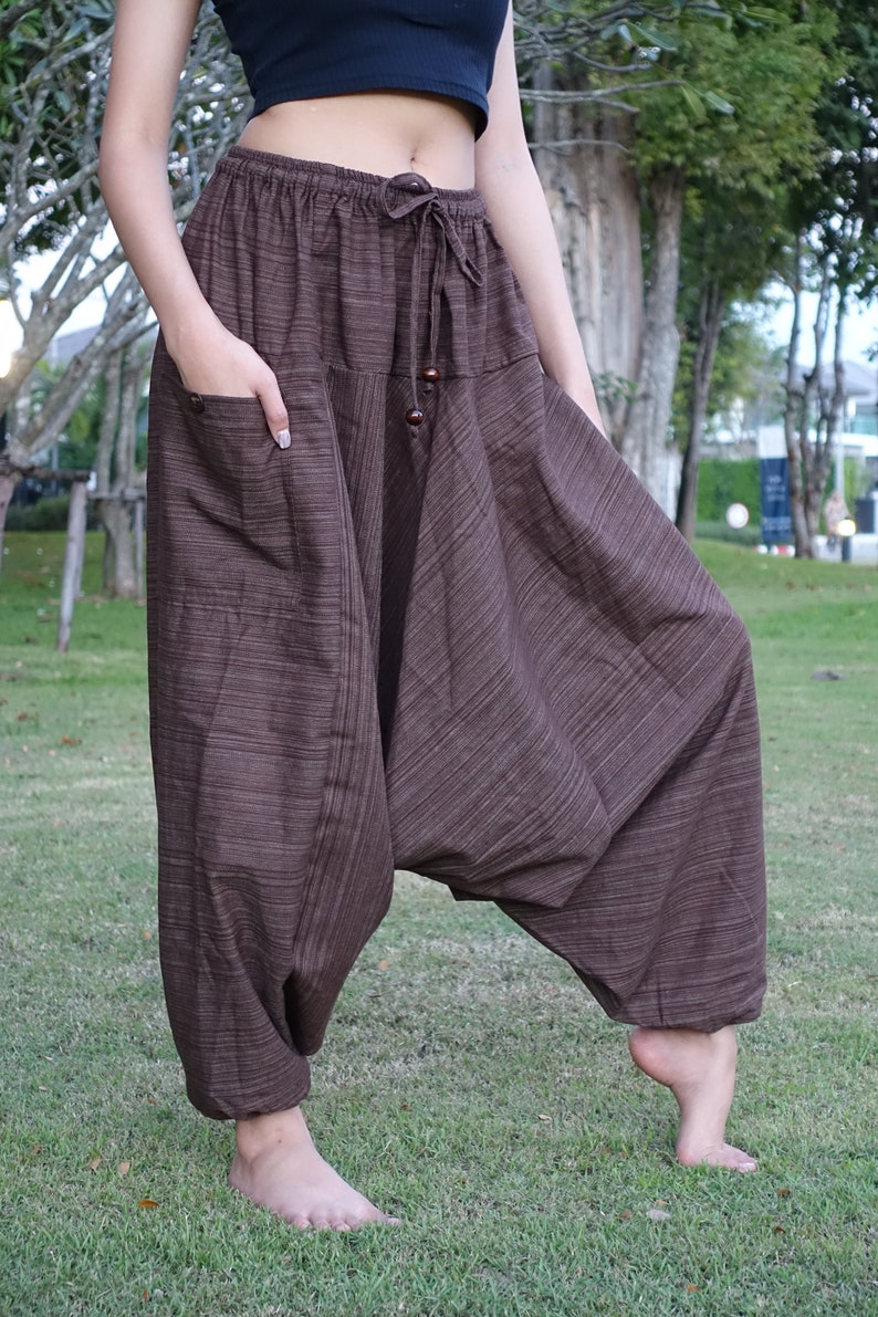 XL2XL Plus Size Baggy Pants Harem Pants Women Drop Crotch Etsy