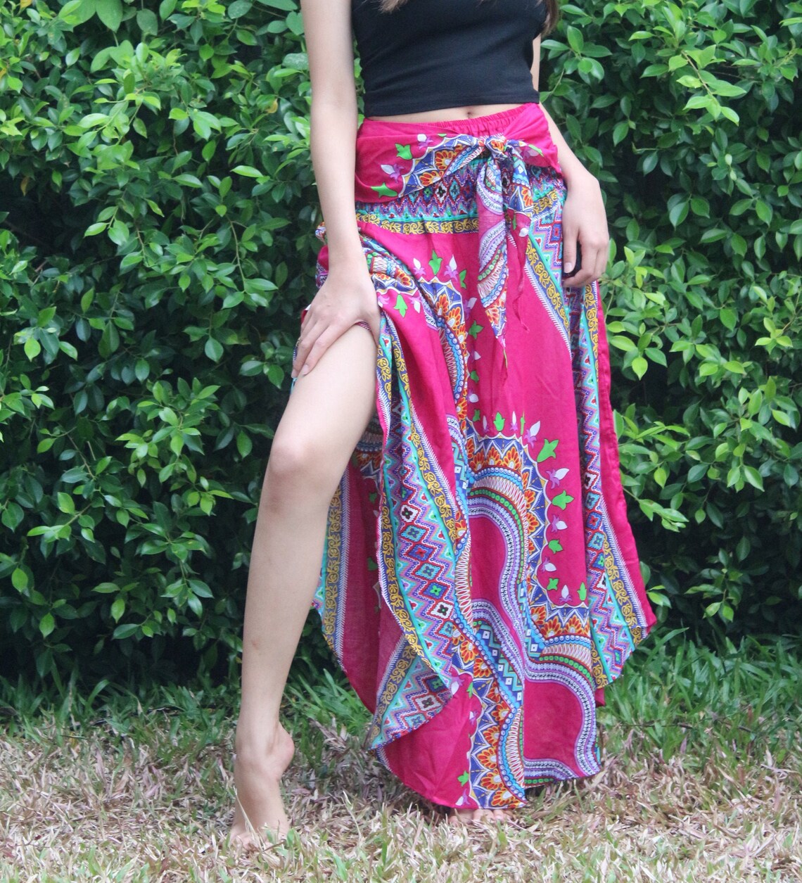 Breezy Boho Maxi Skirt Bohemian Clothing Gypsy Skirt Boho Chic Etsy