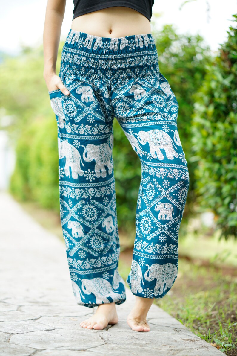 Hippie Clothing Bohemian Pants Harem Pants Elephant Wild in Etsy