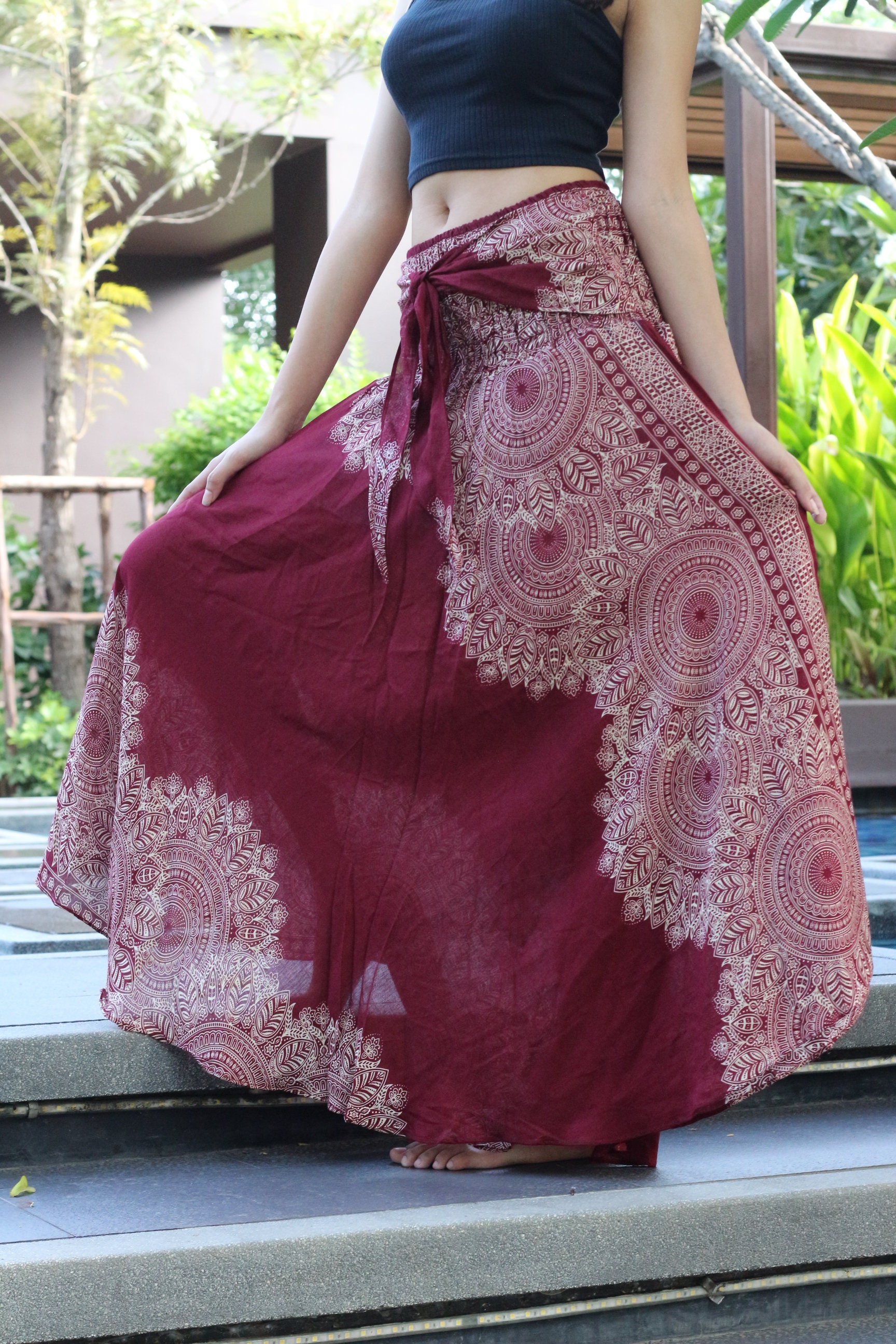 XL2XL Plus Size Boho Maxi Skirt Bohemian Long Skirts floor Etsy