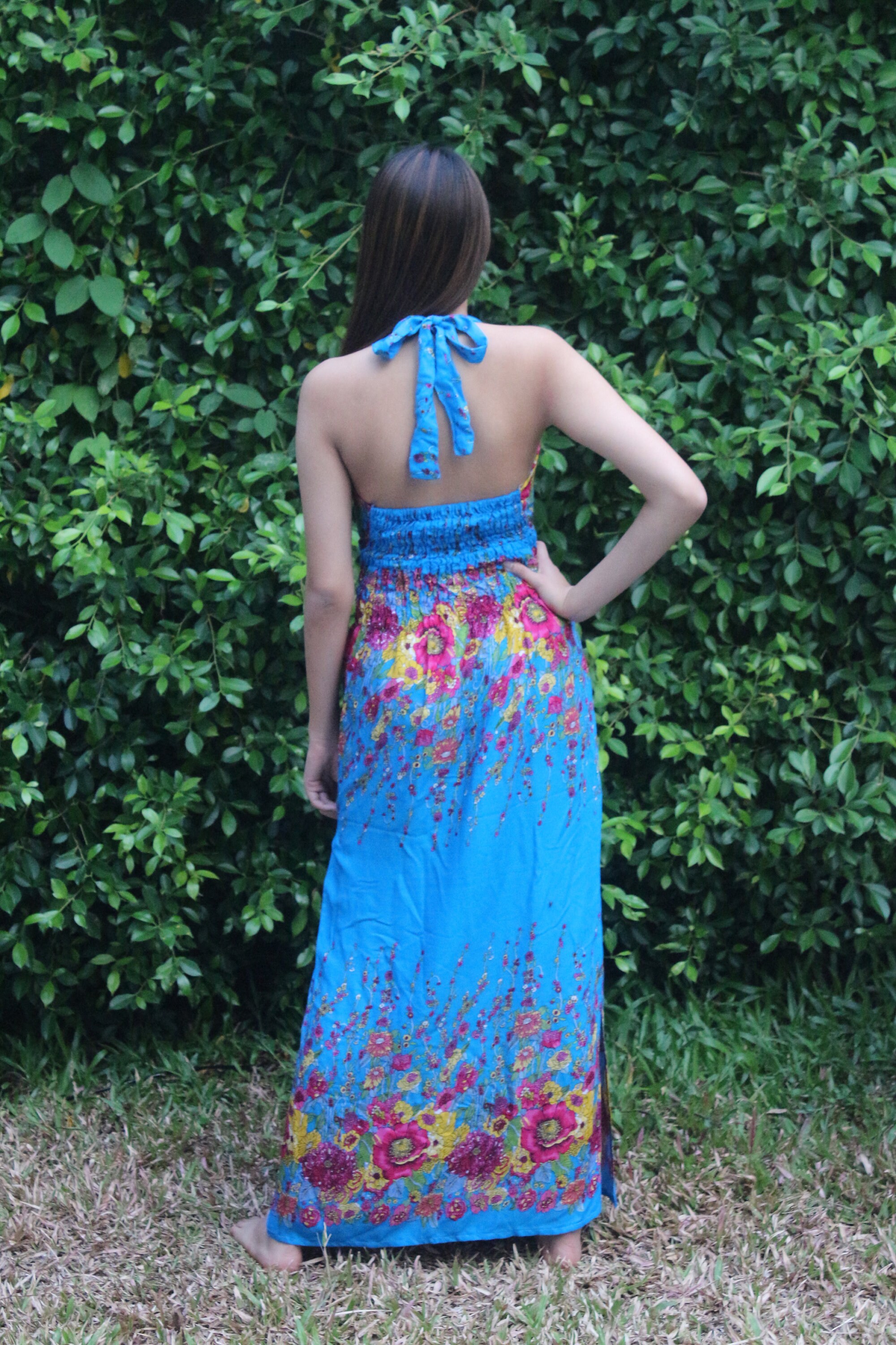 Floral Boho Dress Bohemian Dress Hippie Beach Dress Womens Etsy