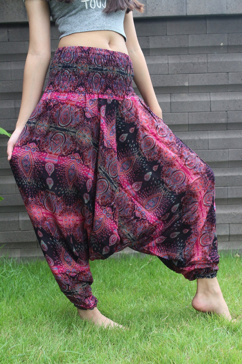 Womens Harem Pants Yoga Pants Hippie Clothing Drop Crotch | Etsy