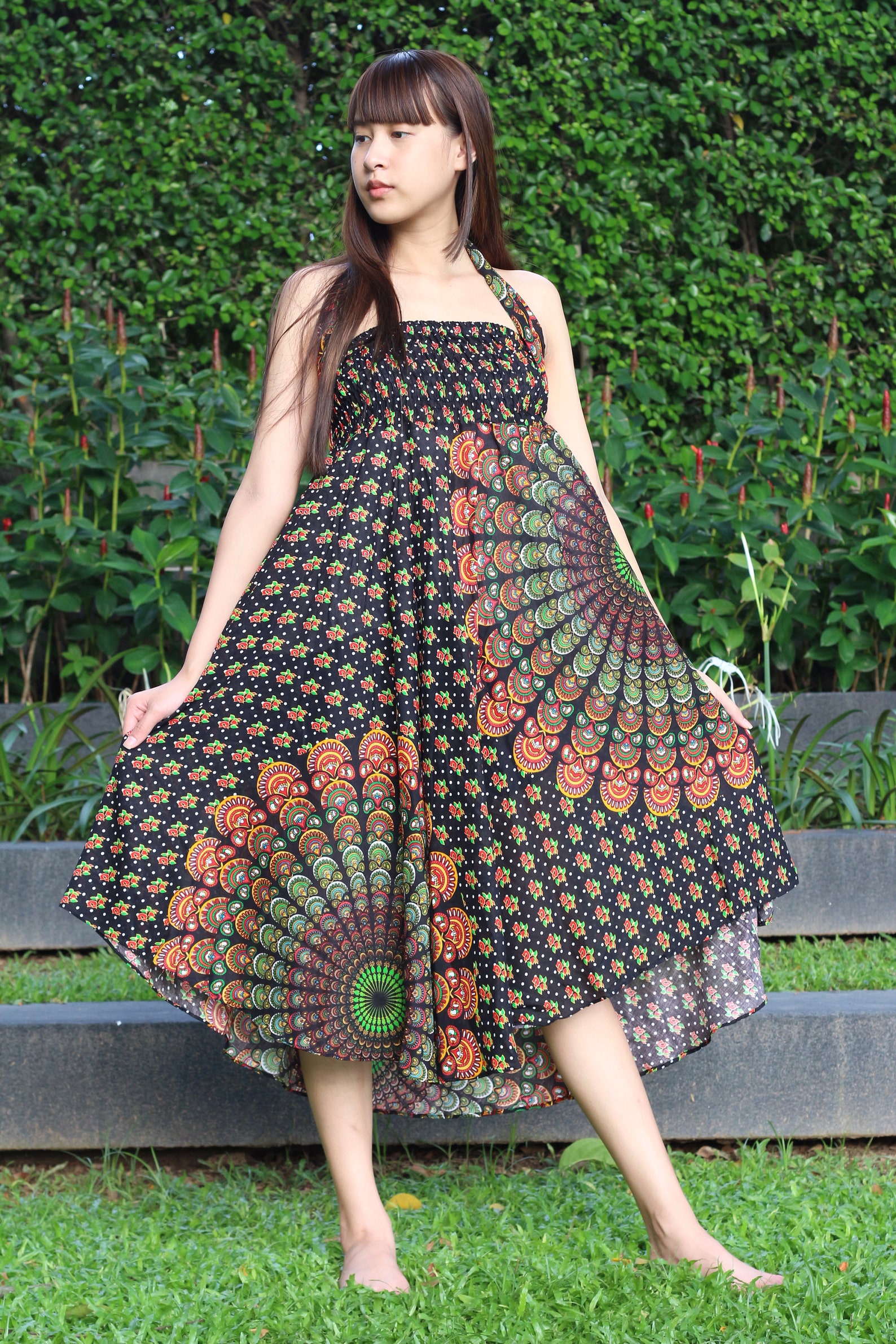 Maxi Jupe Longue Femme Per Una Pour Marks & Spencer – Taille 12 – Style Boho, Imprimé Floral, Doublée, Grise