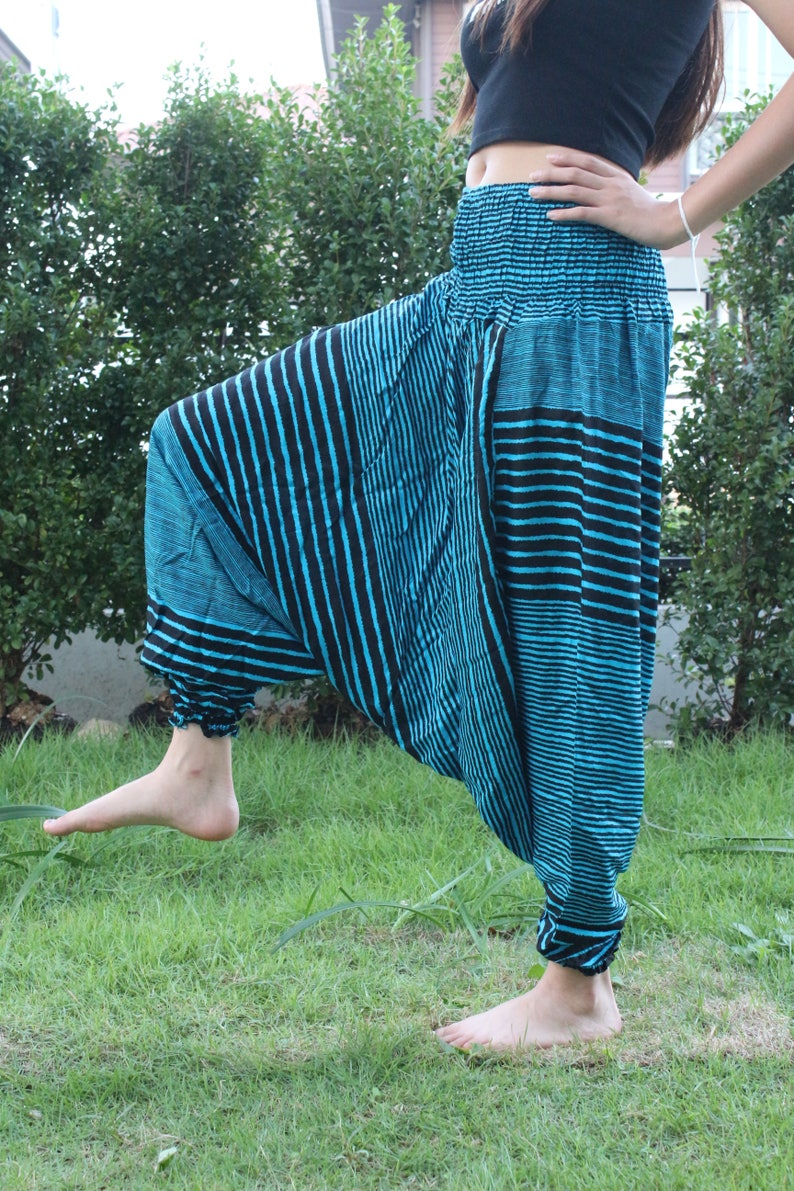 Baggy Harem Pants Hippie Pants Drop Crotch Yoga Pants Women Etsy