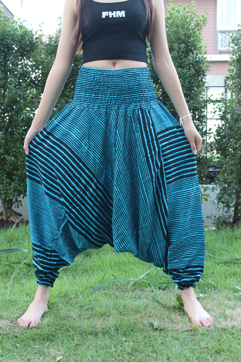 Baggy Harem Pants Hippie Pants Drop Crotch Yoga Pants Women Etsy