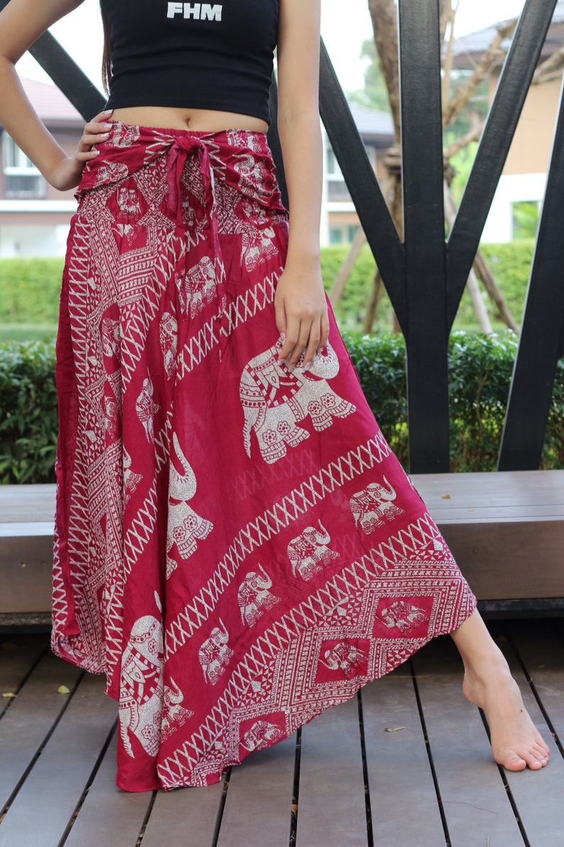 XL-2XL Plus size Boho Skirt Gypsy Hippie Clothing Elephant | Etsy