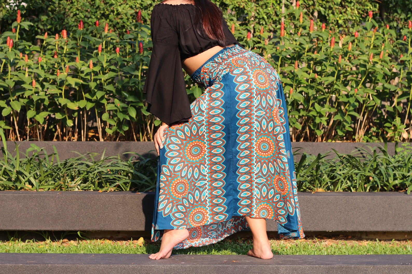 XL2XL Plus Size Bohemian Skirt Gypsy Hippie Clothing Maxi Etsy