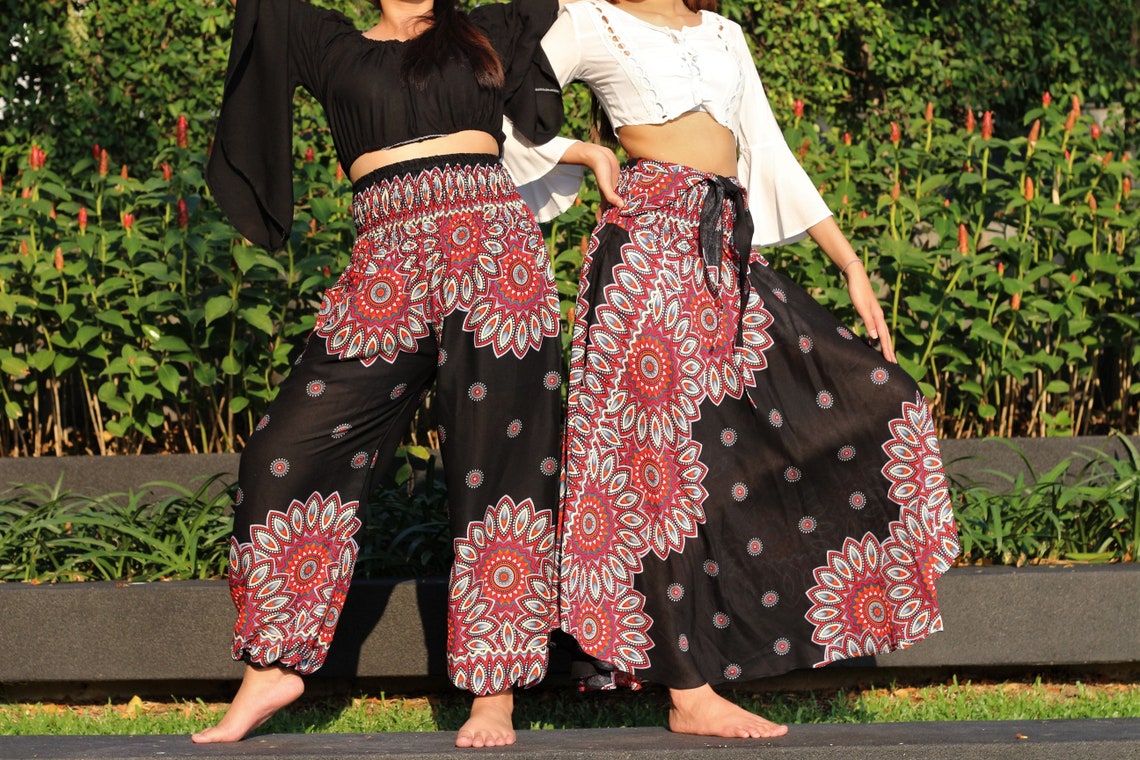 Plus Size Bohemian Skirt Boho Skirt Womens Maxi Skirt Black Etsy