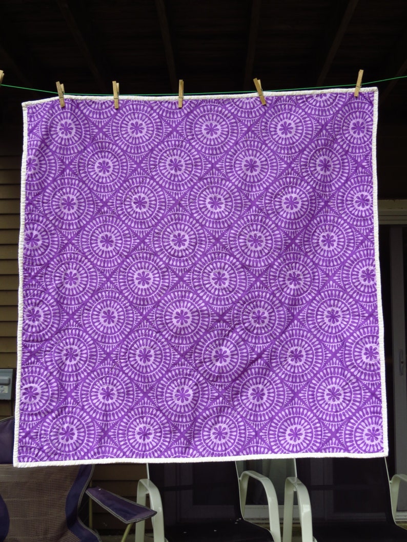 Kaleidoscope Square Purple Orange and Blue