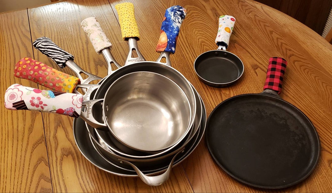 Group 3 Handle Pot Holders Skillets Pots and Pans Etsy